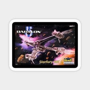 Vintage Model Kit Box Art - Babylon 5 Starfury Magnet