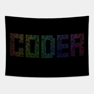 Coder Multicolor Tapestry