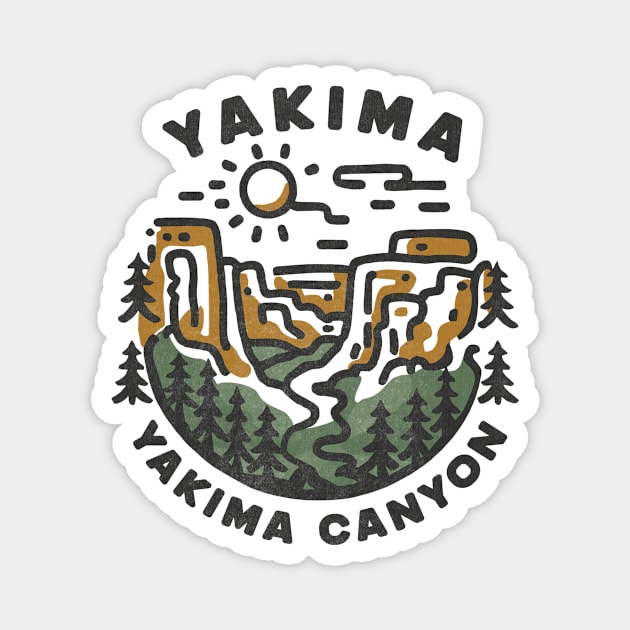 Yakima Canyon Magnet by Tees For UR DAY