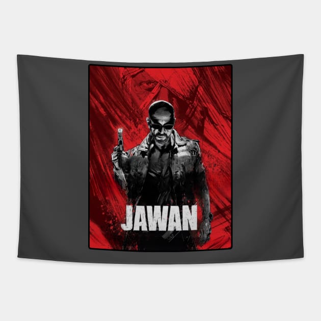 Jawan Movie l Shahrukh Khan l Bollywood movie Tapestry by Swag Like Desi