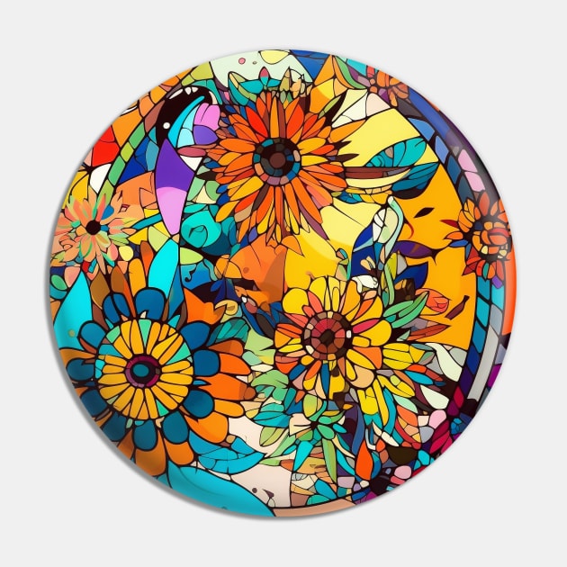 Blossoms and Breezes: Introducing the Inspired by Nature Mandala Art Collection Pin by Rolling Reality