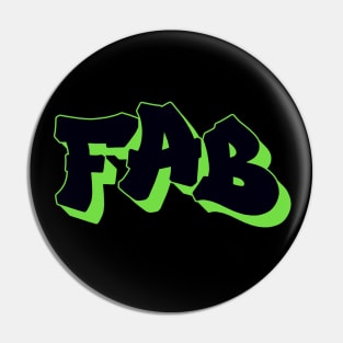 Fab - Black/green Pin