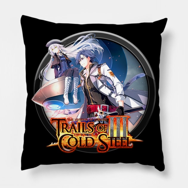 Trails of Cold Steel In Circle Logo XII Pillow by RayyaShop