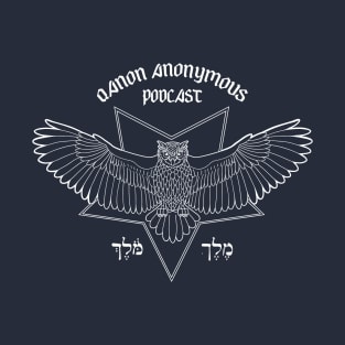 Moloch Illustrated: QAA Podcast (Dark Backgrounds) T-Shirt