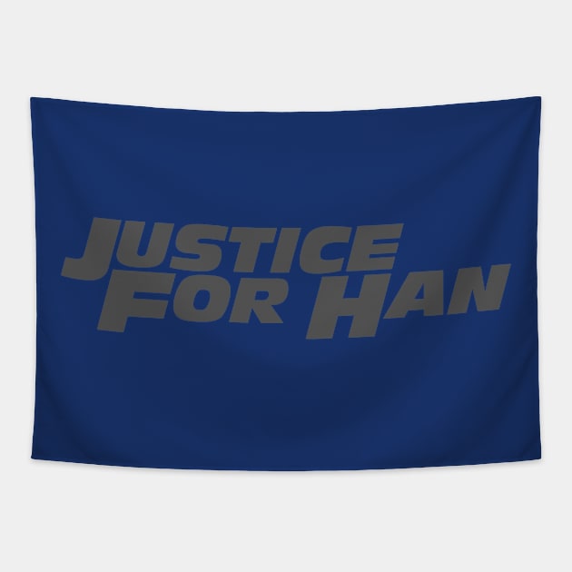 Justice for Han (gray) Tapestry by HanSeoulOh