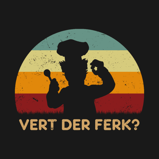 Retro Sunset - Vert Der Ferk by GoodIdeaTees