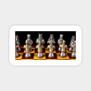 Chessmen At The Ready Magnet