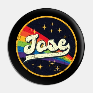 Jose // Rainbow In Space Vintage Grunge-Style Pin