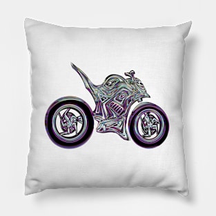 Chrome  Hyper Naked Motorcycle Pillow