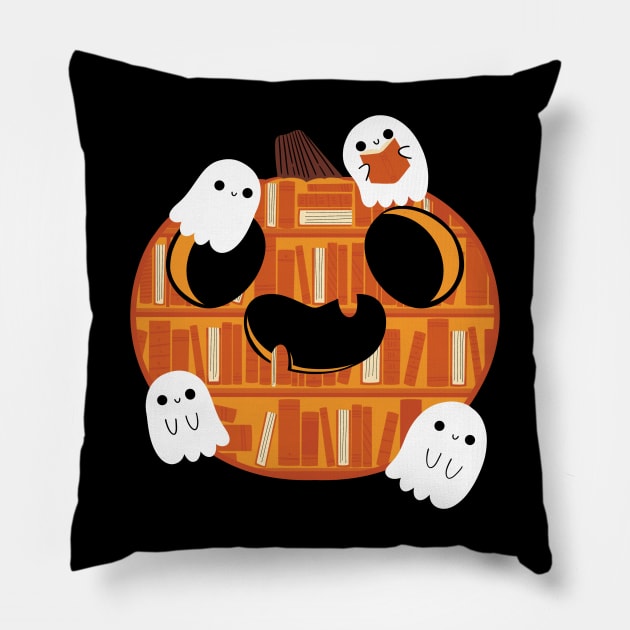 Pumpkin Library Pillow by TaylorRoss1