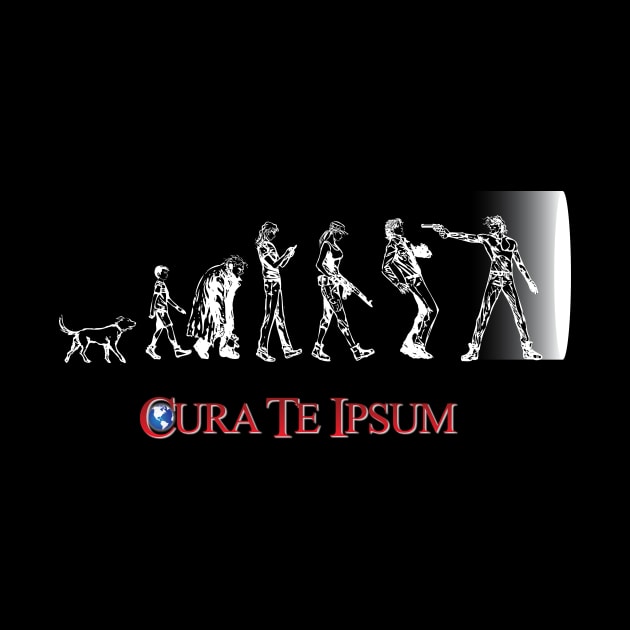 Cura Te Ipsum: Evolution (DARK) T-Shirt by nealbailey