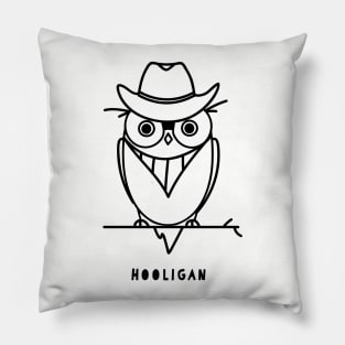 Funny Hooligan Owl Pillow