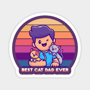 Best Cat Dad Ever Magnet