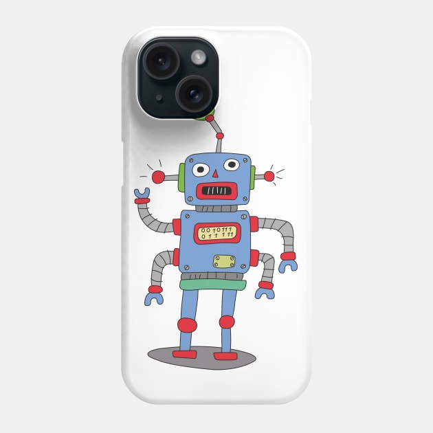 Robot with light Phone Case by now83