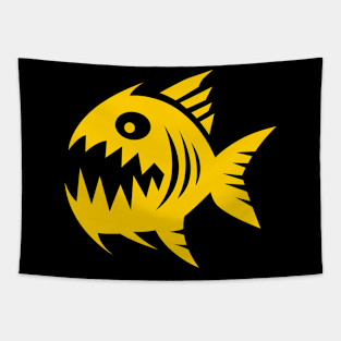 Autoscum Piranha [Yellow] Tapestry