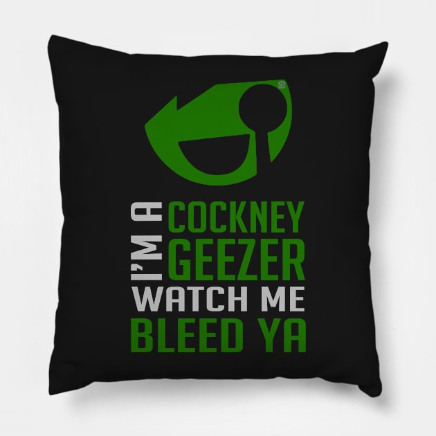 Cockney Geezer mk4 Pillow by eyevoodoo