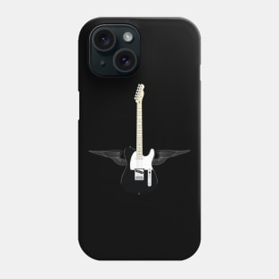 Black Flying Tele Phone Case