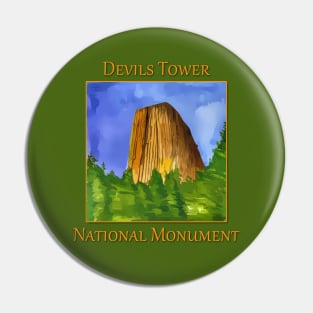 Devils Tower National Monument Pin