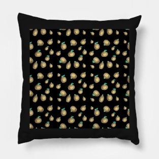 Pastel Glowing Pumpkins Pillow