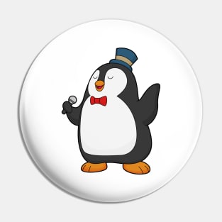 Penguin Singer Microphone Pin