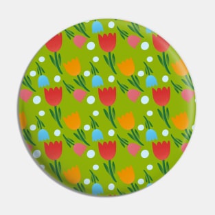 Floral Fabric Pattern Pin