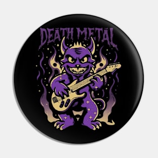 death metal Satanic Baphomet cat Pin