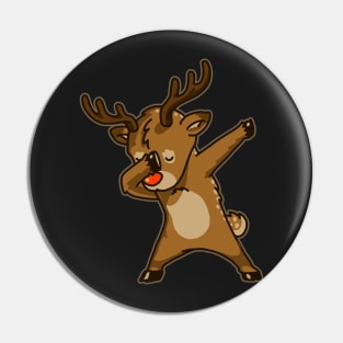 Dabbing Reindeer Shirt Christmas Dab Rudolph Reindeer TShirt 2 Pin