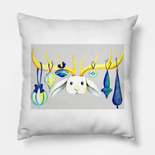 Ornamental Jackalope Card Pillow