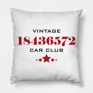 Vintage 18436572 Car Club Pillow