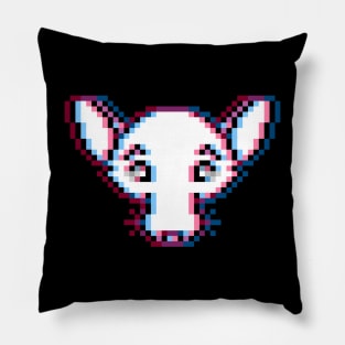 Pixelated Rad Rat (Glitched Version) Pillow