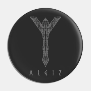 Algiz, Symbol of Protection Pin