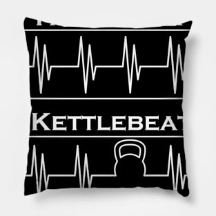 Heartbeat vs Kettlebeat Pillow