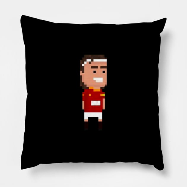 TOTTI 8 bit Pillow by Roti Kodok Art