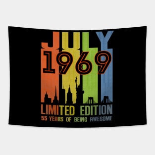 July 1969 55 Years Of Being Awesome Limited Edition Tapestry