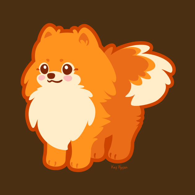 Kawaii Pomeranian Dog by Kaz_Foxsen