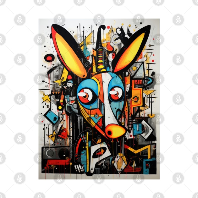 Cartoon Aardvark Graffiti #1 by Chromatic Fusion Studio