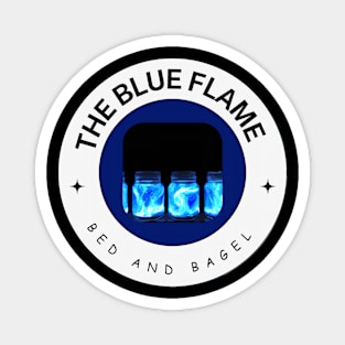 The Blue Flame Bed and Bagel Magnet