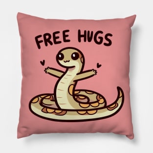 Free Hugs Snake Pillow