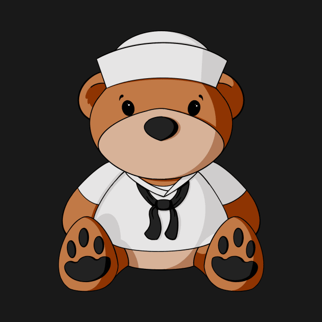 Navy Sailor Teddy Bear by Alisha Ober Designs