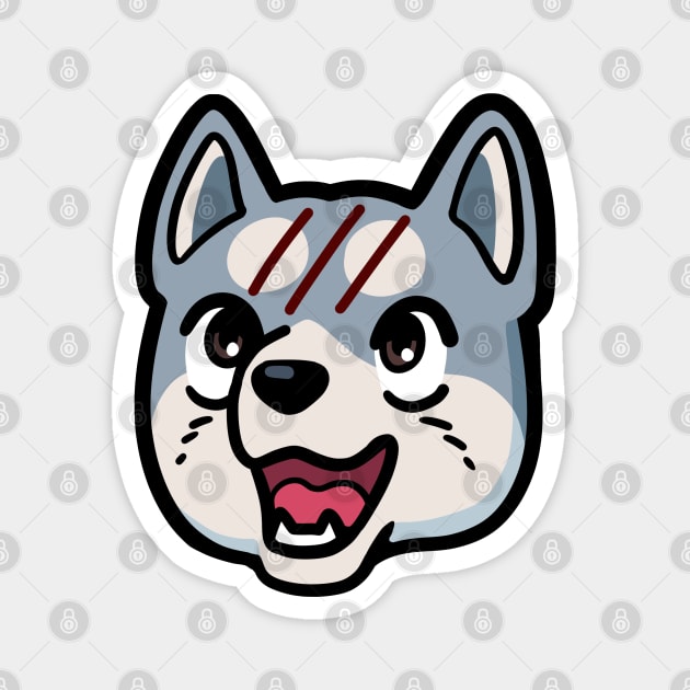 Gin Face Magnet by Silver Fang Network