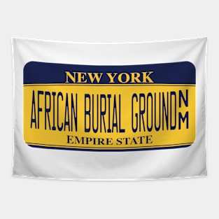 African Burial Ground National Monument license plate Tapestry