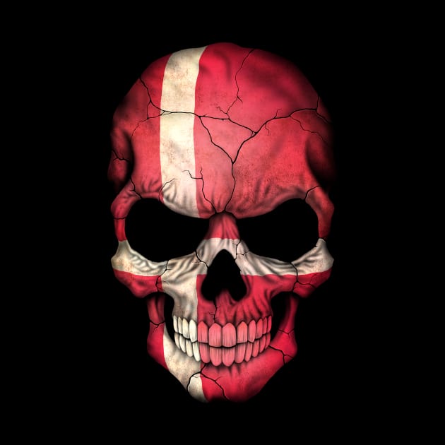 Danish Flag Skull by jeffbartels