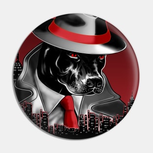 Pitbull Noire Mafia Dog Father in night city No Text Pin