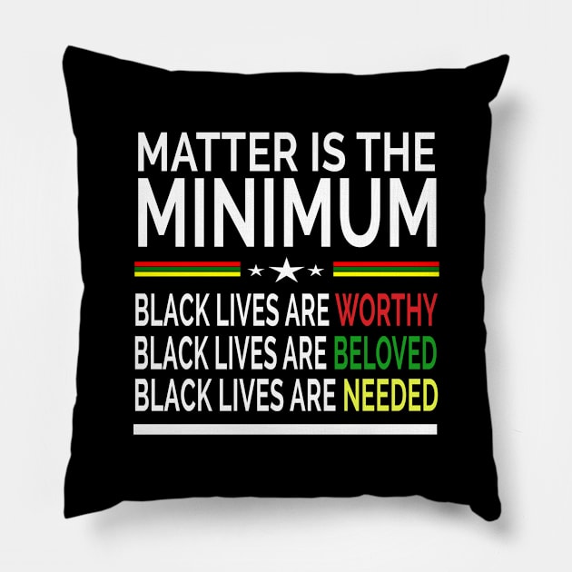 black lives matter Pillow by Moe99