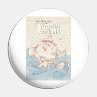 Kyoshi Island Travel Poster Pin