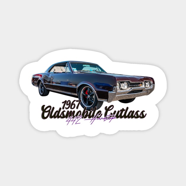 1967 Oldsmobile Cutlass 442 Hardtop Magnet by Gestalt Imagery