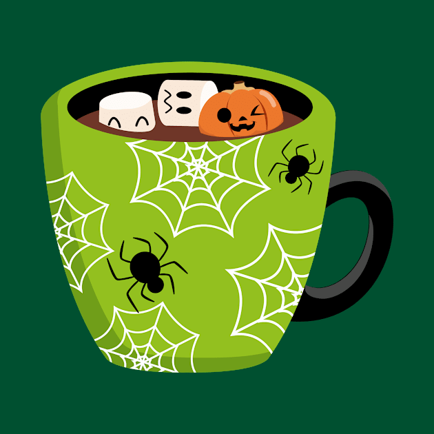 Haloloween Mug Scary T-shirt by AYOUCHKA