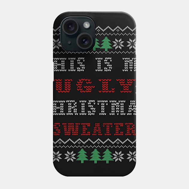 funny ugly christmas sweater Phone Case by awesomeshirts