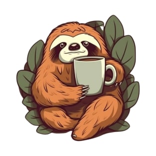 Sloth with coffee T-Shirt