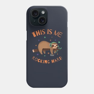 Funny Hard Rocking Sloth Phone Case